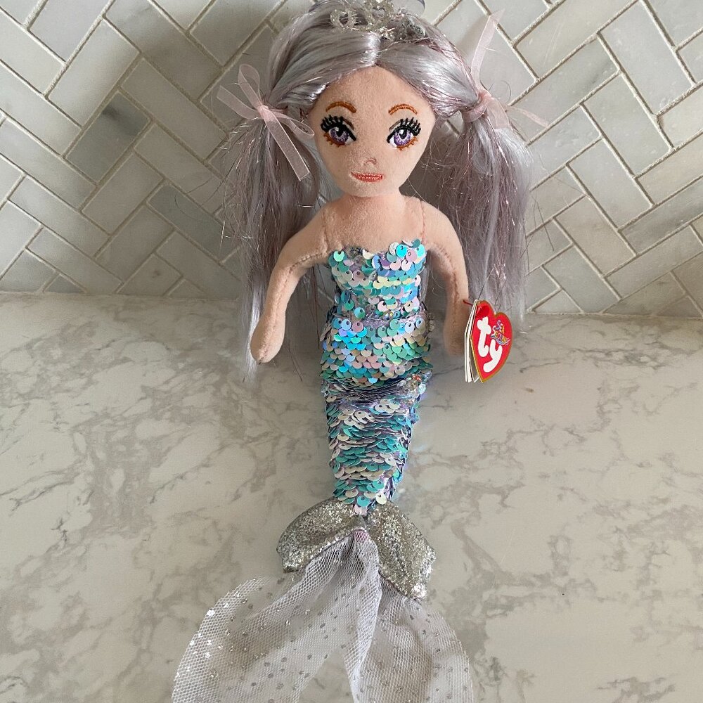 “Athena” Sea Sequin TY Mermaid